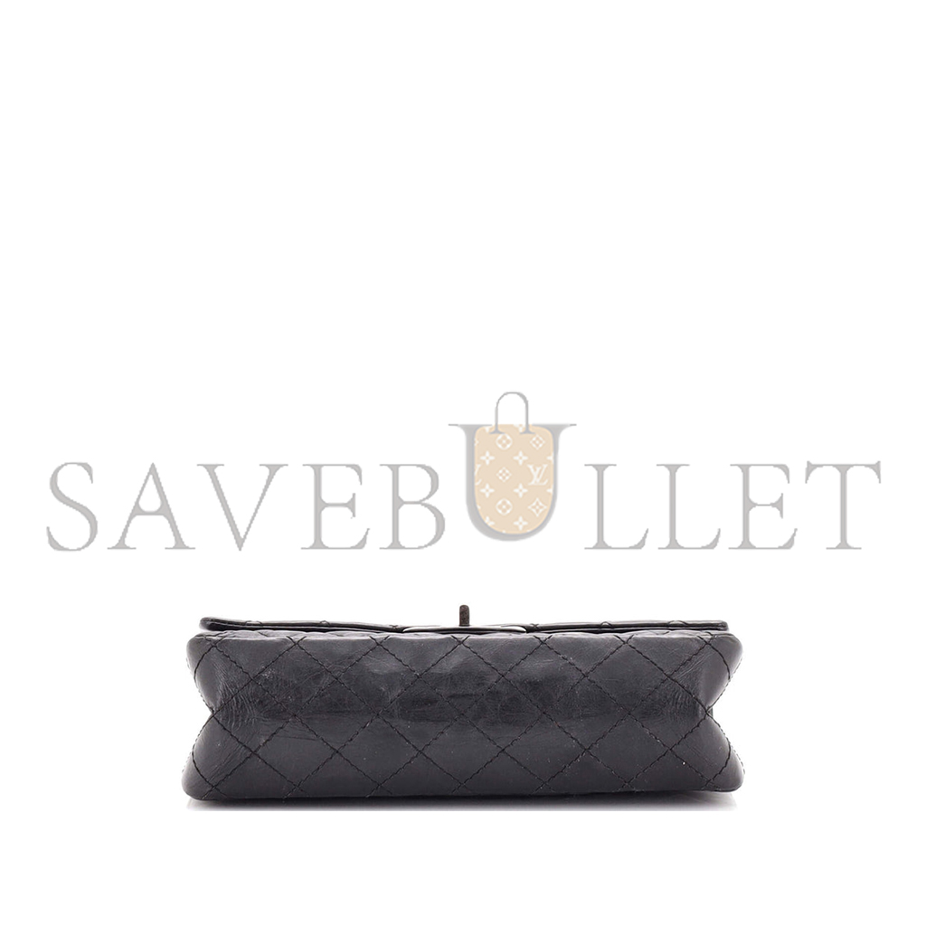 Ch*el master aged calfskin quilted 2.55 reissue 226 flap grey (28*19.5*7.5cm)